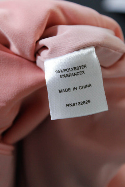 Superdown Womens Woven Puff Sleeve Ruffled A-Line Mini Dress Pink Size S