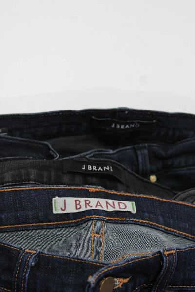 J Brand Womens Cropped Skinny Distressed Boot Cut Jeans Size 27 28 Lot 3