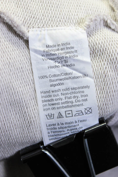 9-H15 STCL J Crew Women's Blouse Embellished Sweater Black Gray Size L Lot 2
