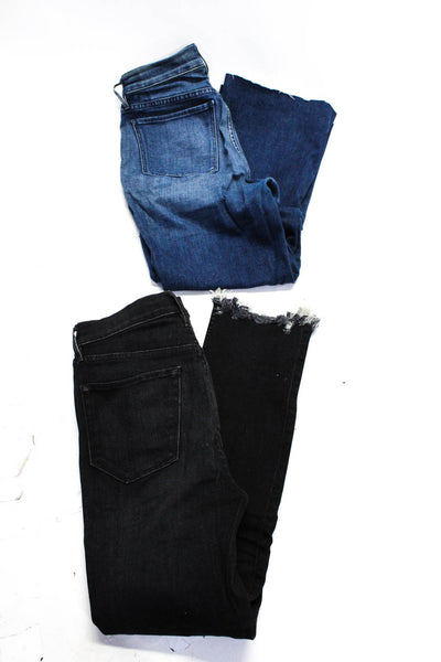 3x1 NYC Womens Cotton Fringe Hem Skinny Straight Leg Jeans Blue Size EUR24 Lot 2