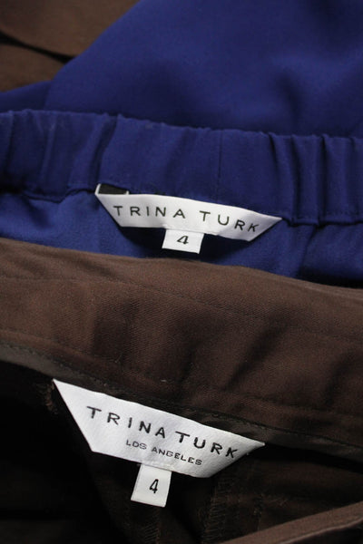 Trina Turk Womens Dress Shorts Blue Size 4 Lot 2