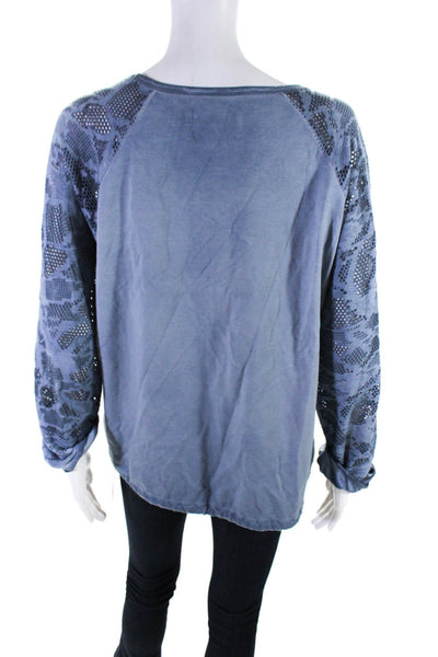 Saturday Sunday Anthropologie Womene Sweatshirt Blue Size Extra Small