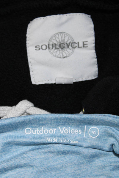Outdoor Voices Soul Cycle Womens Hoodie Sweatshirts Blue Black Medium Lot 2
