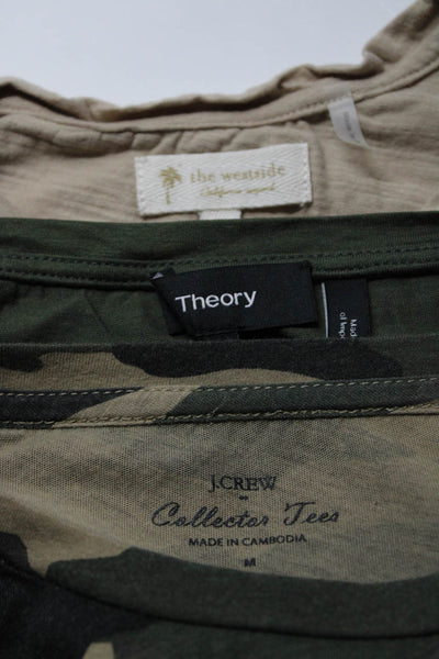 Theory J Crew The Westside Womens Tees T-Shirts Green Size M Lot 3