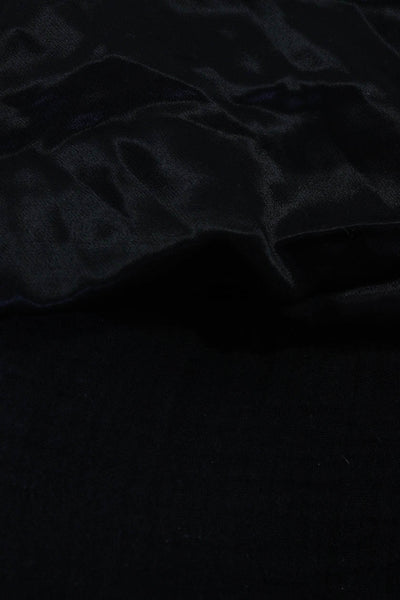 XCVI Women's Silk Short Sleeve V-Neck Blouse Black Size L Lot 2