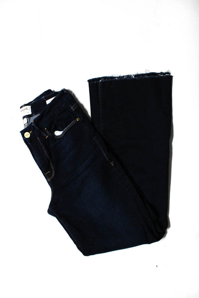 Rag & Bone Jean Frame Denim Womens Cropped Mid Rise Jeans Blue Size 25/26 Lot 2