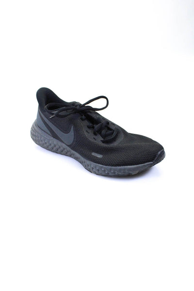 Nike Revolution Womens Solid Low Top Casual Athletic Sneakers Black Size 9