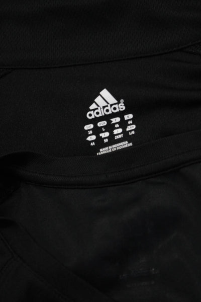Adidas Womens Logo Track Jacket Tee Shirt Black Size Size Medium Large Lot 2