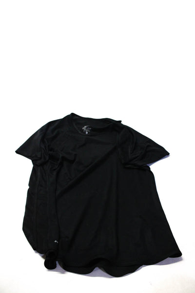 Nike Womens Short Sleeve Logo Tee Shirt Black Gray Size Large XL Lot 2