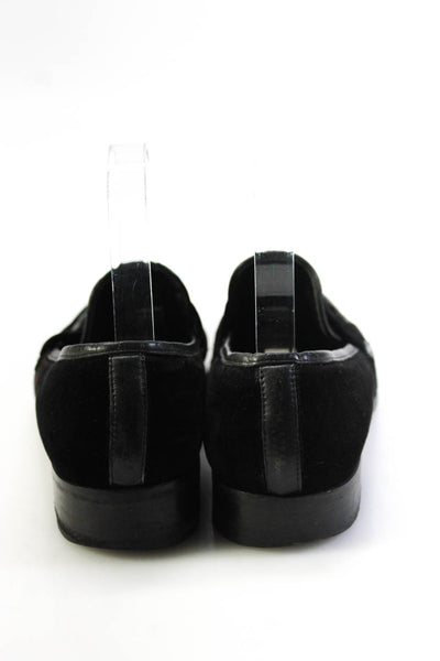 Cole Haan Womens Velvet Slide On Loafers Black Size 9 Narrow