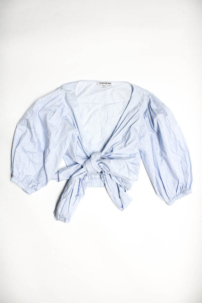 Rails Women's Short Sleeve Stripped Button Down Crop Top Size XS Lot 2