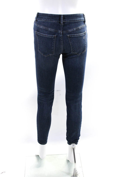 DL1961 Womens Mid Rise Five Pocket Medium Wash Skinny Jeans Pants Blue Size 24