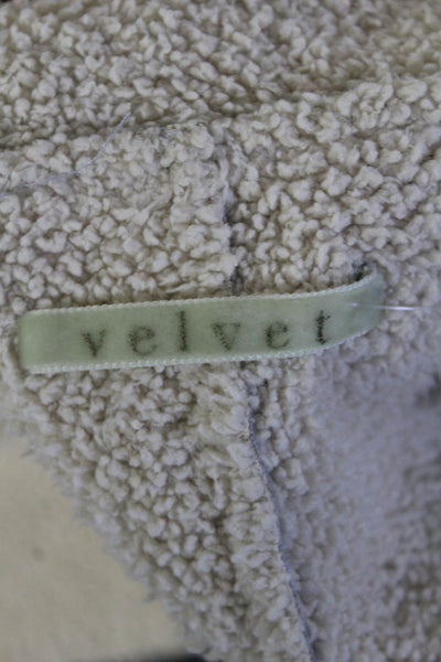 Velvet Womens Light Blue Mock Neck Full Zip Long Sleeve Coat Jacket Size M