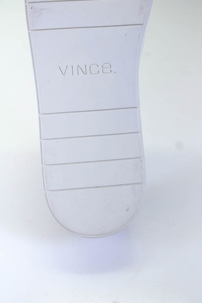 Vince Womens Preston Nylon Canvas Slip On Sneakers Gray Ivory Size 40 9