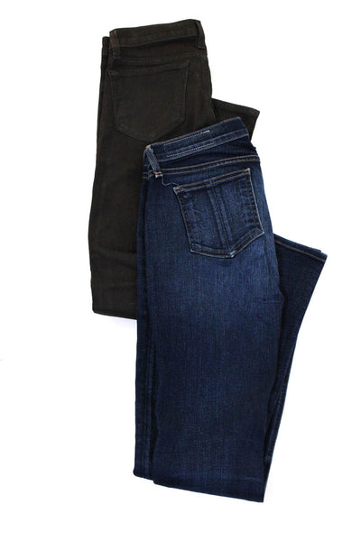 J Brand Rag & Bone Jean Women's Skinny Jeans Brown Blue Size 26 Lot 2