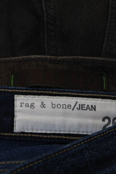 J Brand Rag & Bone Jean Women's Skinny Jeans Brown Blue Size 26 Lot 2