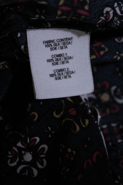 Derek Lam 10 Crosby Womens Printed Peplum Shirt Size 0 10441604