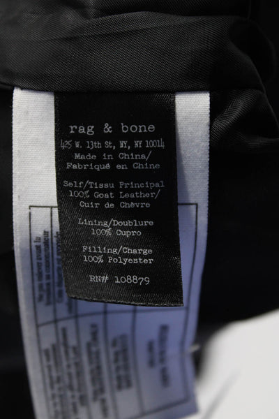 Rag & Bone Jean Womens Suede Motorcycle Jacket Gray Size 00