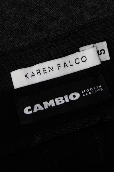 Cambio Karen Falco Womnens Elastic Straight Skinny Pants Black Size S 40 Lot 2
