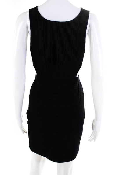 Tart Women's Sleeveless Cut Out Ribbed Mini Dress Black Size XS