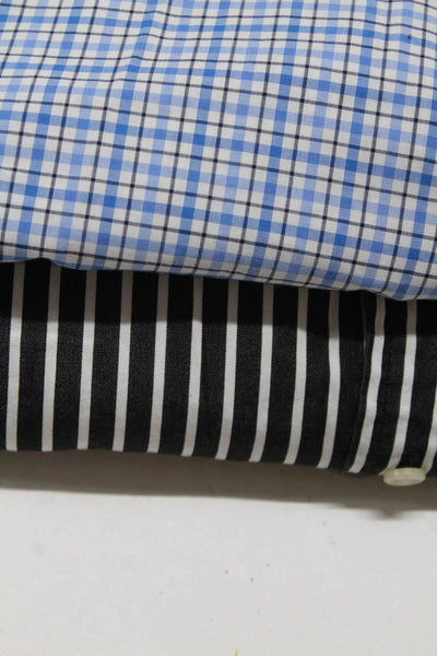 Polo Ralph Lauren Men's Long Sleeve Stripped Button Down Shirt Black L Lot 2