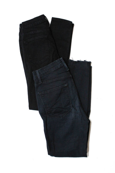 Frame Women's Le Skinny de Jeanne Denim Jeans Black Size 24 Lot 2