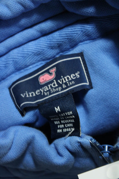 Vineyard Vines Martha's Vineyard Womens Quarter Zip Sweater Jacket Blue Size M