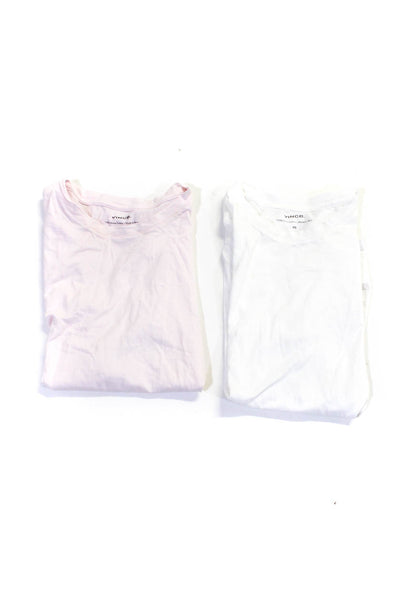 Vince Womens Cotton Short Sleeve Round Neck T-Shirts Pink Size XS 2XS Lot 2