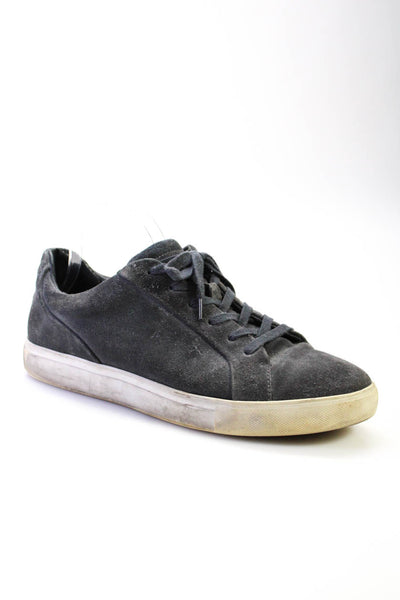 Steve Madden Mens Suede Low Top Lace Up Fashion Sneakers Gray Size 11