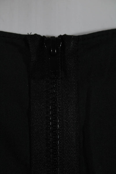 Alessandro Dell Acqua Womens Geometric Patch Zip Sheath Dress Black Size EUR44