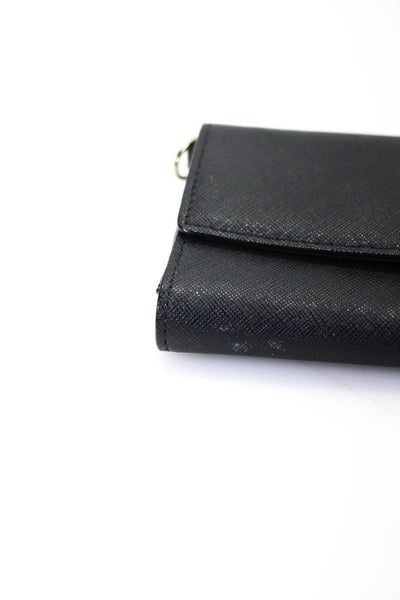 Kate Spade New York Womens Leather Envelope Wallet Black