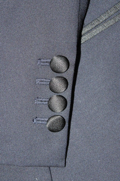 Zohreh Couture Mens Single Button Tuxedo Suit Midnight Blue Size 40/34