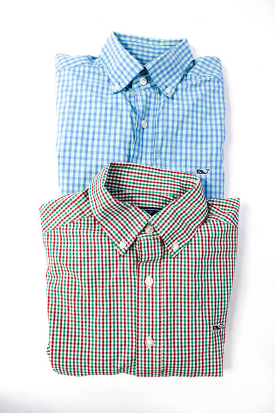 Vineyard Vines Men's Collar Long Sleeves Shirt Plaid Size S Lot 2