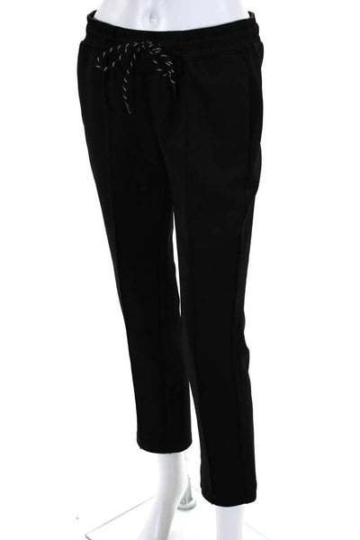 Pam & Gela Women's Elastic Waist Draw String Jogger Pant Black Size M