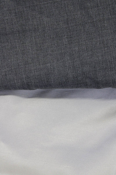 Theory Worth New York Womens Wool Mid-Rise Dress Pants Gray Ivory Size 2 4 Lot 2