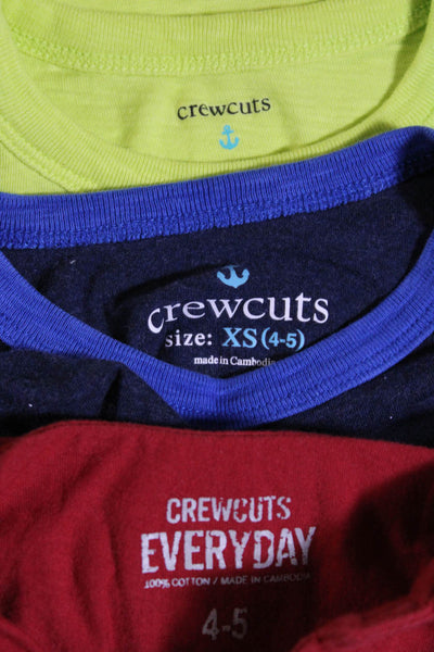 Crewcuts Boys Graphic T-Shirts Tees Tops Blue Size XS 4-5 Lot 3
