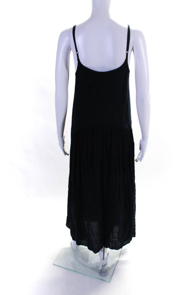 Sundays Women's Scoop Neck Sleeveless Maxi Dress Navy Size 0
