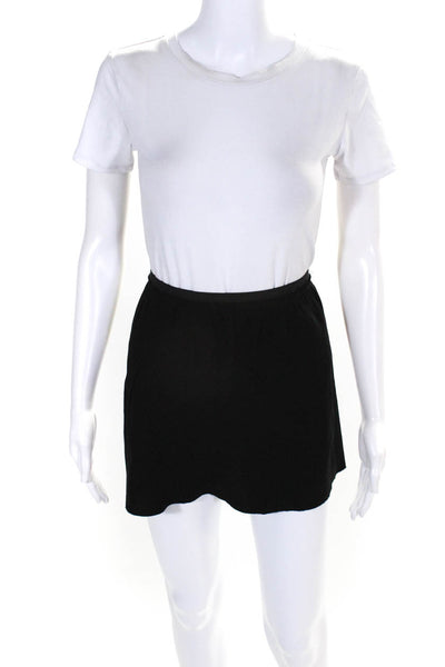 Isabel Marant Etoile Womens Elastic Waist Unlined A-Line Skirt Black Size 36