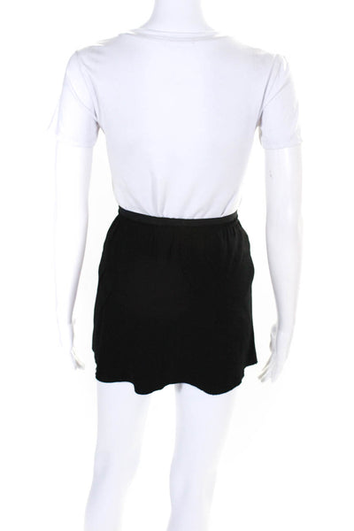 Isabel Marant Etoile Womens Elastic Waist Unlined A-Line Skirt Black Size 36