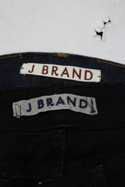 J Brand Womens Straight Leg Jeans Black Size 27 Lot 2