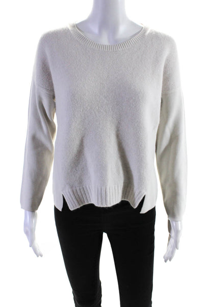 J Brand Women's Crewneck Long Sleeves Slit Hem Sweater Gray Size XS