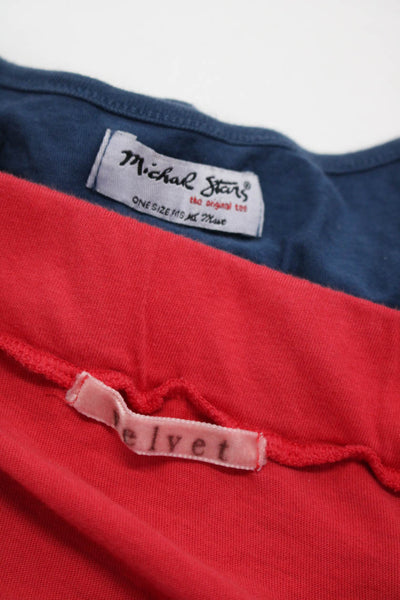 Velvet Women's Low Rise Bodycon Mini Skirt Red Size S Lot 2