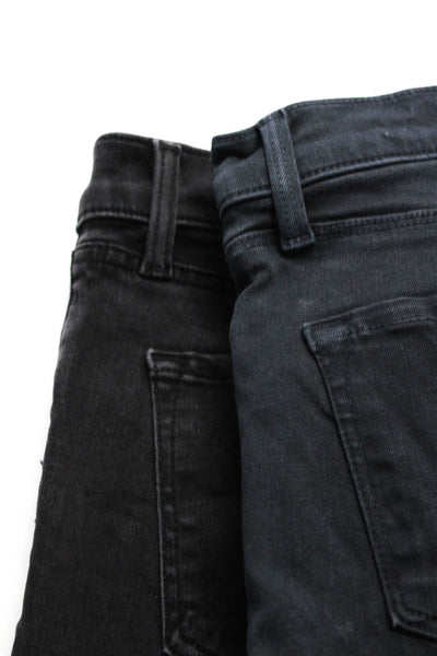 J Brand Women's Midrise Five Pocket Skinny Skinny Denim Pant Black Size 26 Lot 2