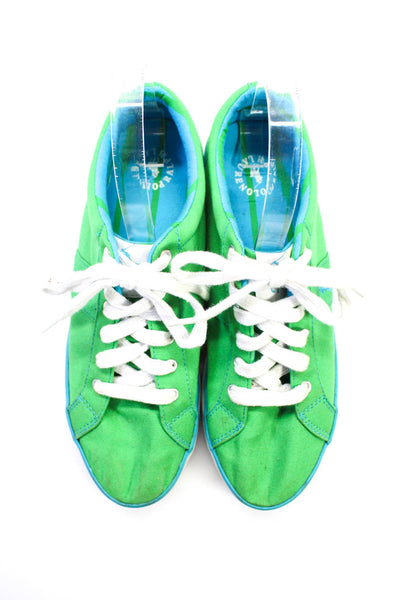 Polo Ralph Lauren Men's Lace-Up Rubble Sole Sneaker Green Size 10