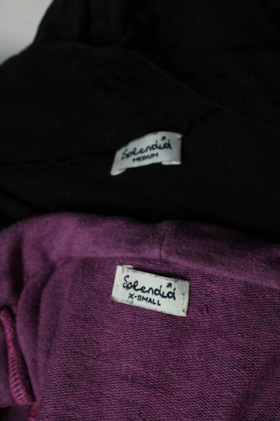 Splendid Womens Black Open Front Long Sleeve Cardigan Sweater Top Size M XS lot2