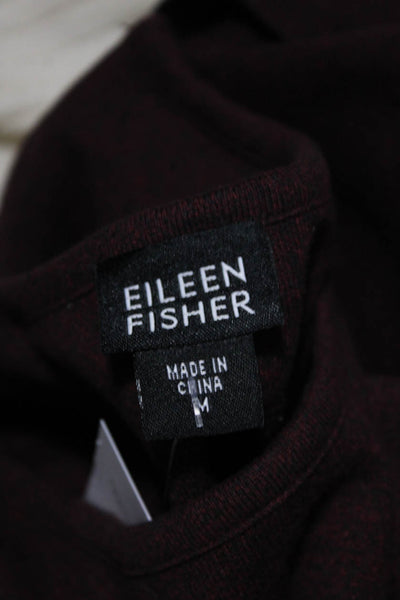 Eileen Fisher Women's Cotton Knit Crewneck Tank Top Purple Size M