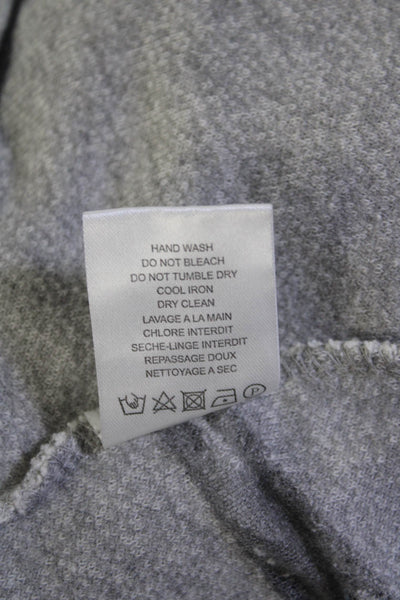 IRO Jeans Womens Cotton Distressed Long Sleeve Sweatshirt Gray White Size S