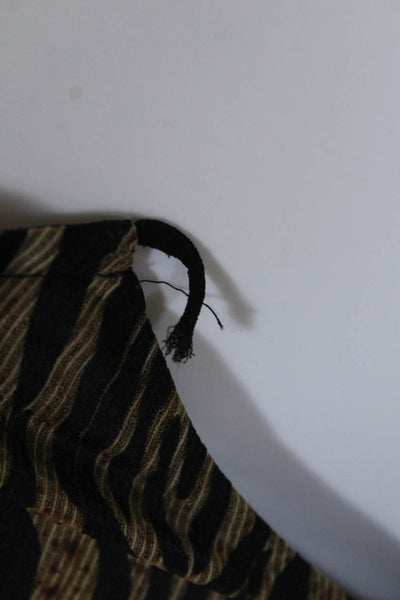 Nanushka Women's V-Neck Spaghetti Straps Lined Animal Print Blouse Size S
