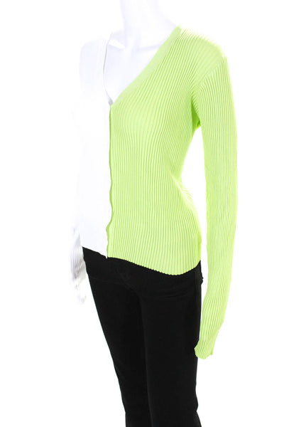 Staud Women's Long Sleeve Cargo Button Down Sweater Multicolor Size  XL