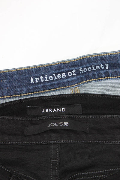 J Brand Article of Society Womens Black Mid-Rise Skinny Leg Jeans Size 28 27 Lot